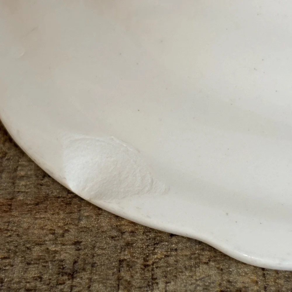2 Homer Laughlin HLC China Styleline Gold Trim Scalloped Bread Butter Plate 7